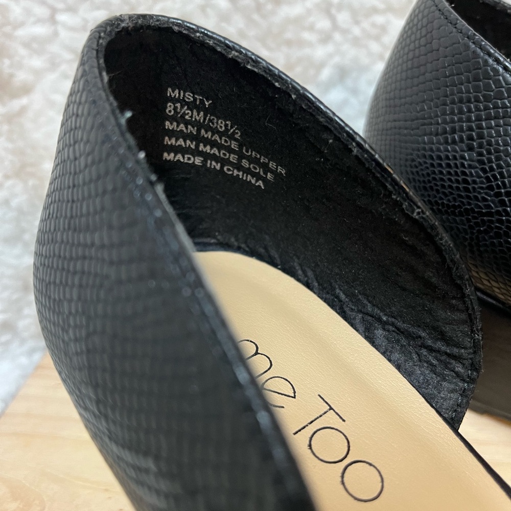 Me too! Black Wedge High Heels Women’s Size 8.5